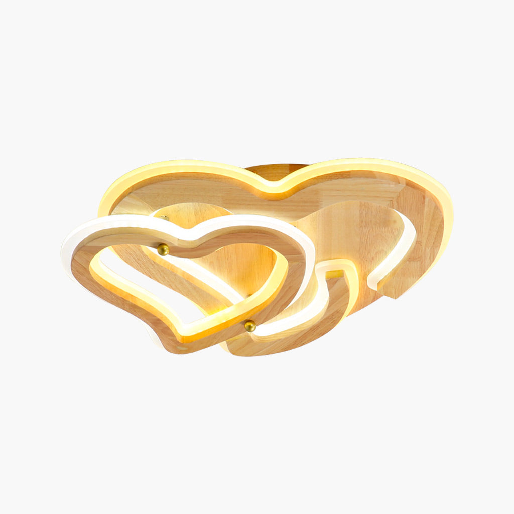 Modern Home Decor 3 Rings Heart-shaped Led Ceiling Light Led Chandelier