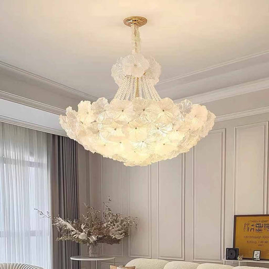Frosted Glass Dome Chandelier