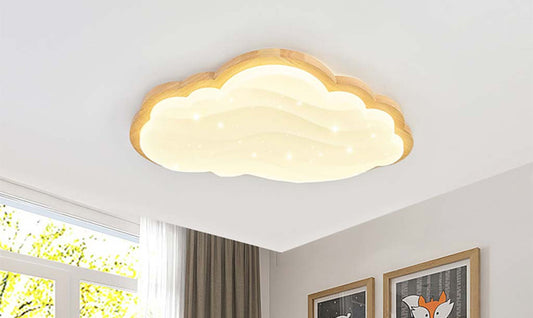 Starry Sky Wood Acrylic Ceiling Light