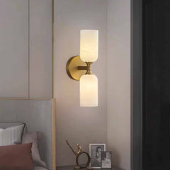 2-Light Wall Lamp Alabaster Up and Down