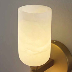 2-Light Wall Lamp Alabaster Up and Down
