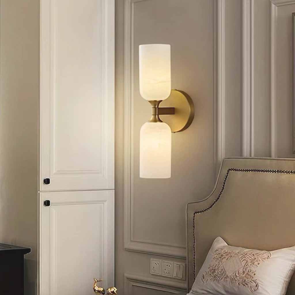 2-Light Up and Down Alabaster Wall Lamp | VAXLAMP