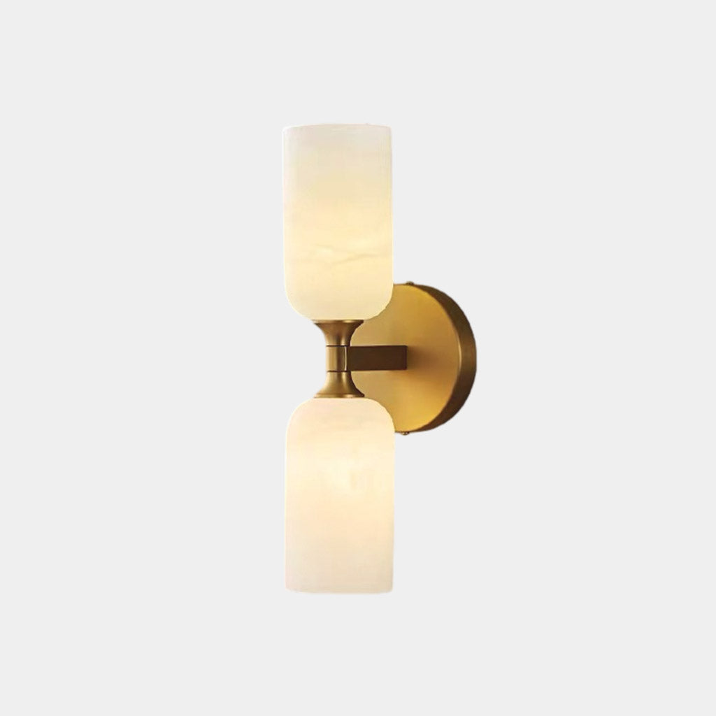 2-Light Wall Lamp Alabaster Up and Down