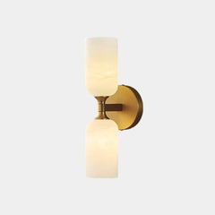 2-Light Wall Lamp Alabaster Up and Down