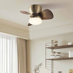 3-Blade Ceiling Fan Light Wood Grain, 3 Colors