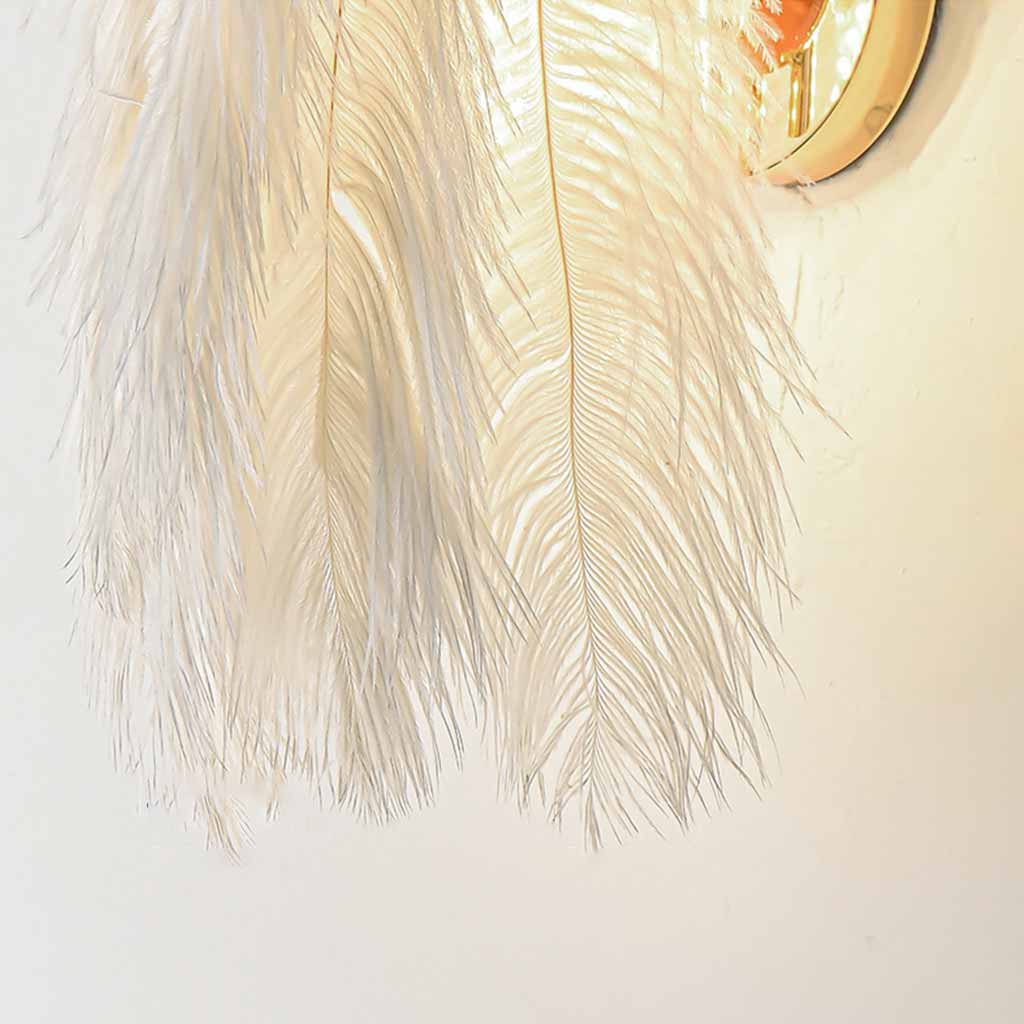 Minimalist Feather Wall Lamp More Detail