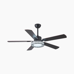 5 Wood Blade Ceiling Fan Light Main