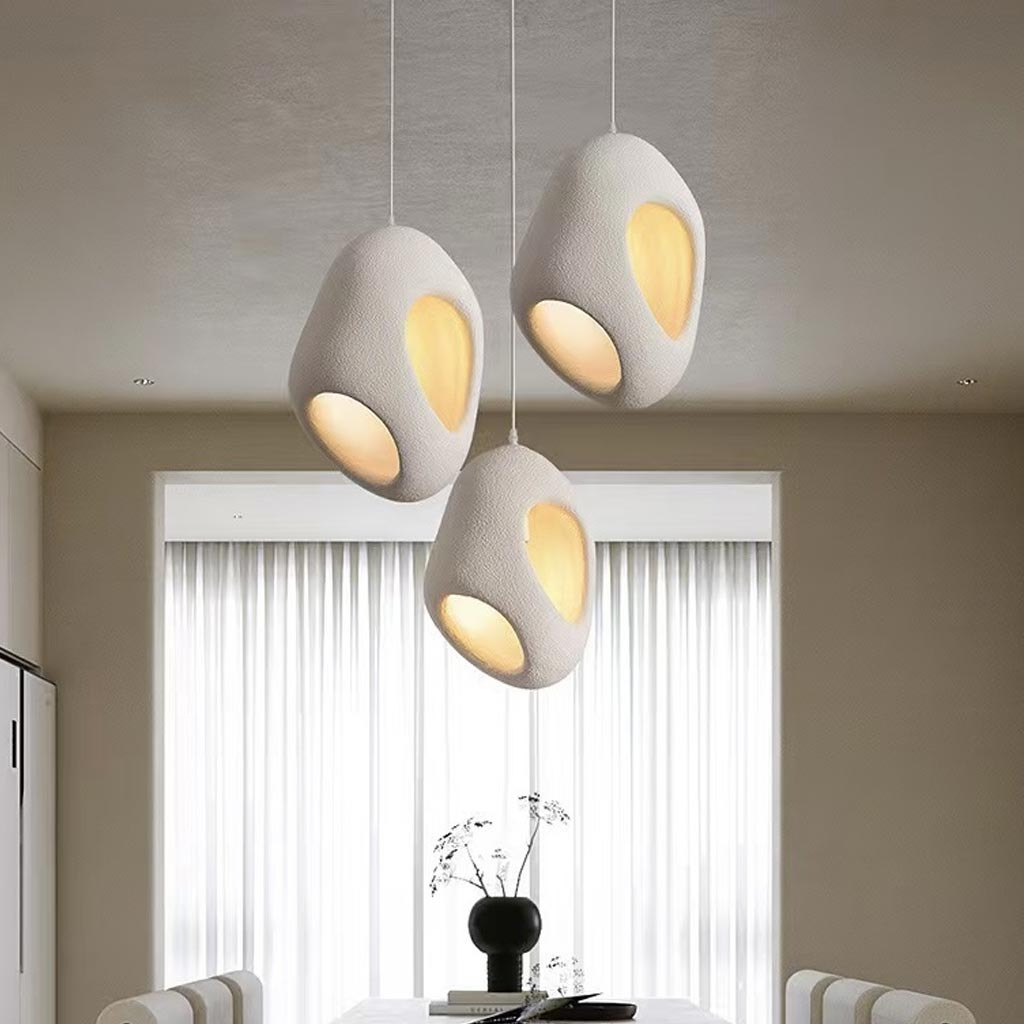 Minimalist Wabi-Sabi Irregular Pendant Light Dining Room