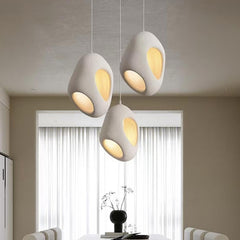 Minimalist Wabi-Sabi Irregular Pendant Light Dining Room