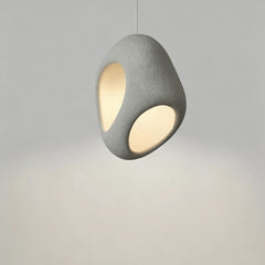 Minimalist Wabi-Sabi Irregular Pendant Light Grey