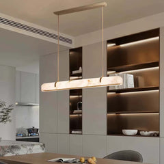 Albasten Lineaire Kroonluchter Hanglamp LED Dimbaar