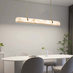 Albasten Lineaire Kroonluchter Hanglamp LED Dimbaar