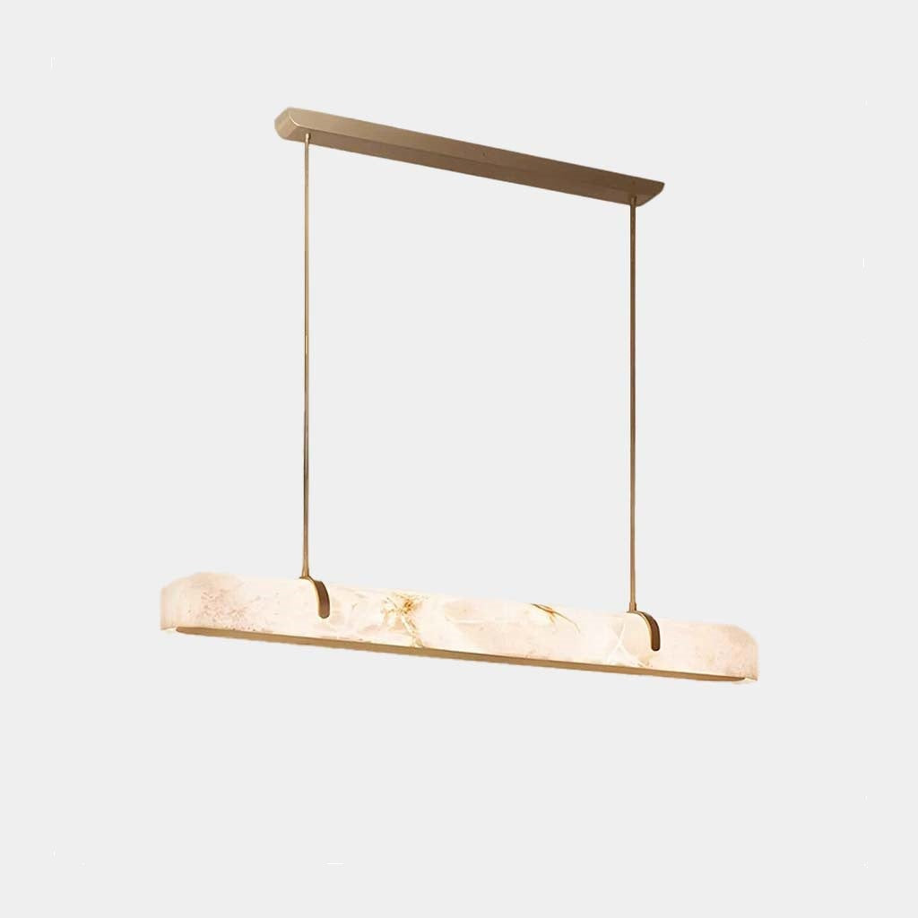Albasten Lineaire Kroonluchter Hanglamp LED Dimbaar