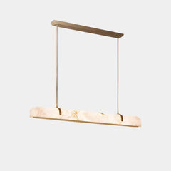 Albasten Lineaire Kroonluchter Hanglamp LED Dimbaar