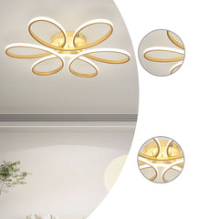 Aluminum Geometric Semi Flush Mount Ceiling Light Detail