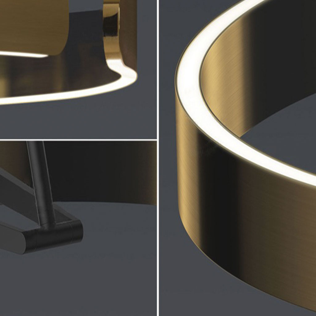 Arched Floor Lamp Ring Halo Detail