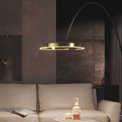 Arched Floor Lamp Ring Halo Living Room