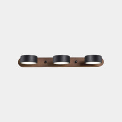 Lámpara de pared para tocador de baño, giratoria, madera, travertino, LED