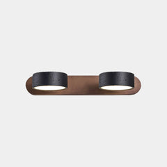 Lámpara de pared para tocador de baño, giratoria, madera, travertino, LED