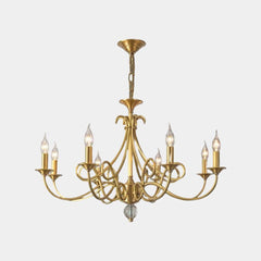 Branch Candle Chandelier Luxury Brass Multi-Light