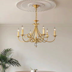 Branch Candle Chandelier Luxury Brass Multi-Light