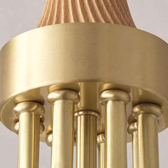 Brass Arm Seashell Chandelier, 6 Lights / 8 Lights