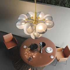 Bubble Cluster Chandelier Amber Room