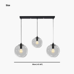Bubble Glass Pendant Light  3 Size