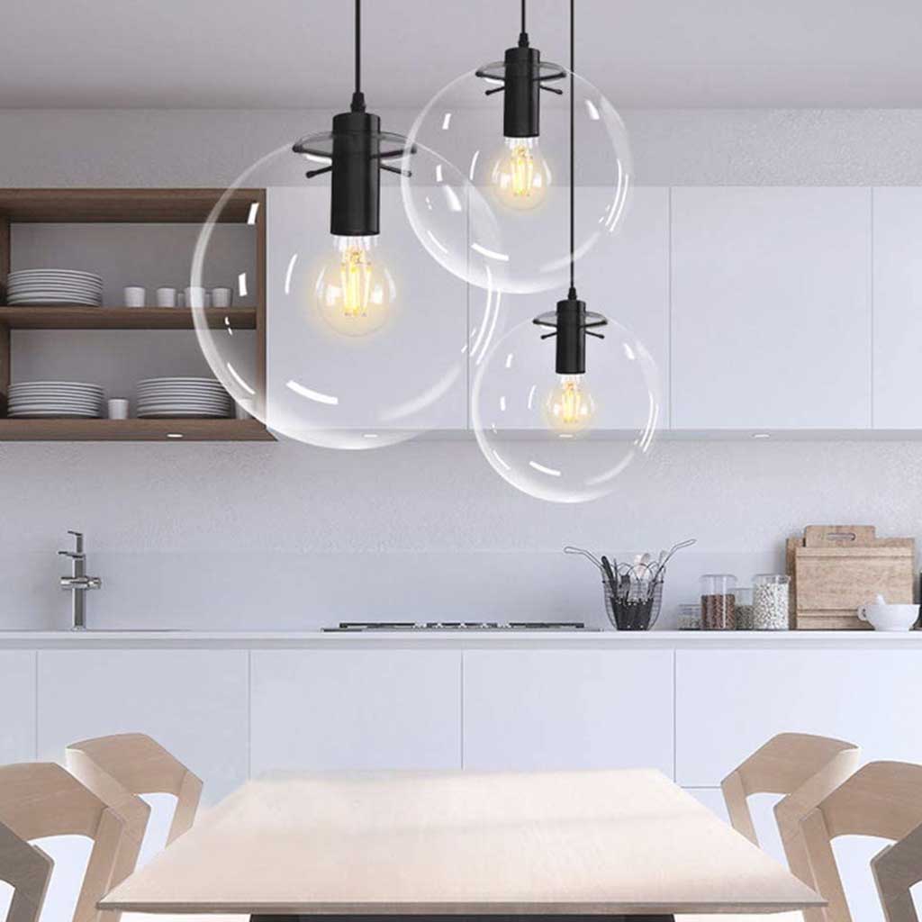 Bubble Glass Pendant Light  Dining Room