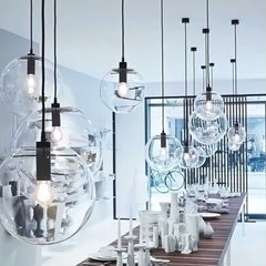 Bubble Glass Pendant Light  Restaurant