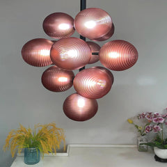 Bubble Grape Chandelier Red Room