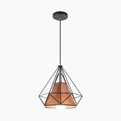 Cage Hanging Pendant Light Black Coffee