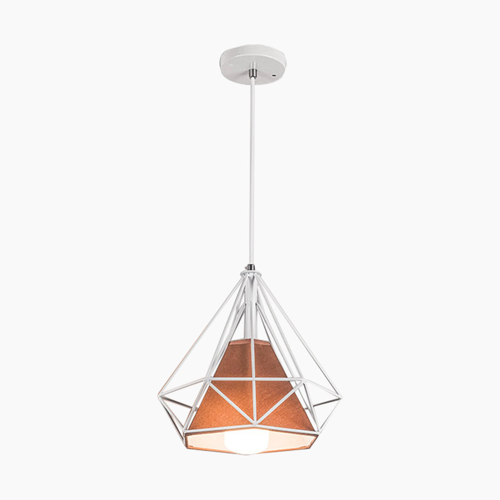 Cage Hanging Pendant Light White Coffee