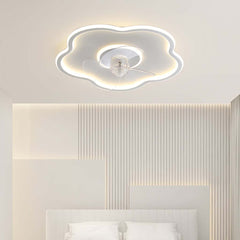 Mennyezeti ventilátor szabályozható LED lámpával, Alkotó Felhő, fehér / fekete