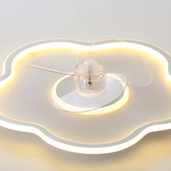 Mennyezeti ventilátor szabályozható LED lámpával, Alkotó Felhő, fehér / fekete