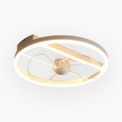 Ceiling Fan with LED Light Round