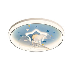 Ventilador de techo con luz LED regulable para habitación infantil