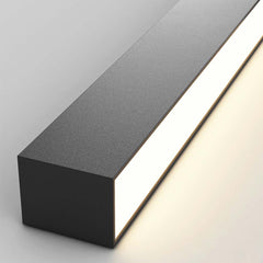 Ceiling Light Bar Linear Flush Mount Black Shade