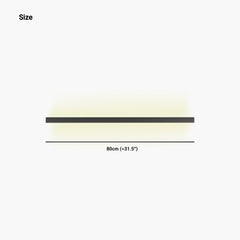 Ceiling Light Bar Linear Flush Mount Black Size
