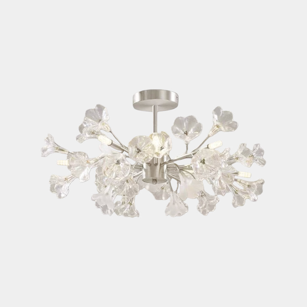 Chandelier / Ceiling Light Branch Flower Jasmine, Silver