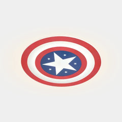 Ceiling Light Kids Bedroom Captain America Shield with Star, Iron & Acrylic