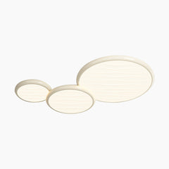 Ceiling Light Flush Mount 3 Light Round White
