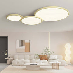 Ceiling Light Flush Mount 3 Light Round Yellow Living Room