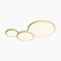 Ceiling Light Flush Mount 3 Light Round Yellow