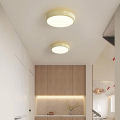 Ceiling Light Flush Mount Round LED Double Yellow Hallway