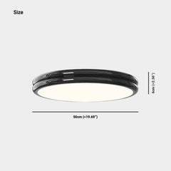 Ceiling Light Flush Mount Modern Minimalist Round LED Full Spectrum, 2 Colors