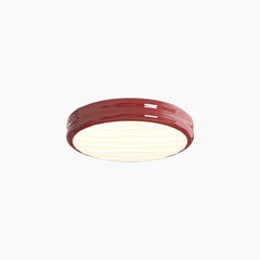 Ceiling Light Flush Mount Round LED Red
