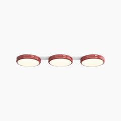 Ceiling Light Flush Mount Round LED Triple Red