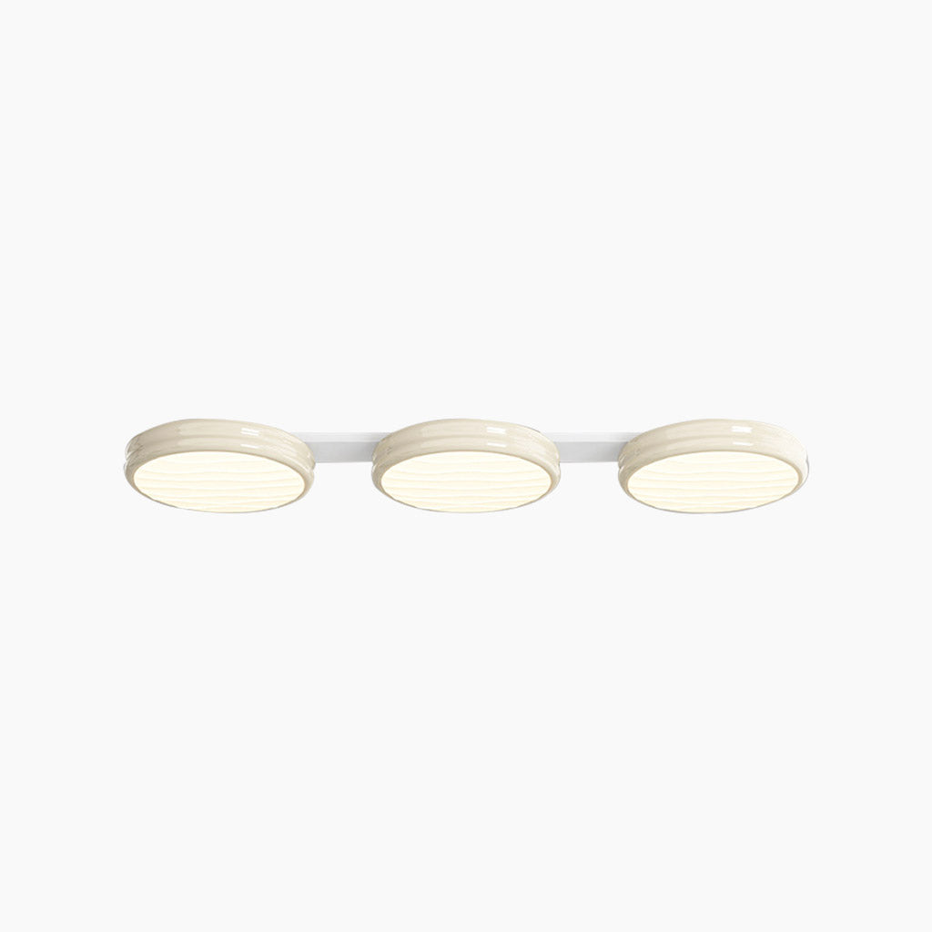 Ceiling Light Flush Mount Round LED Triple White