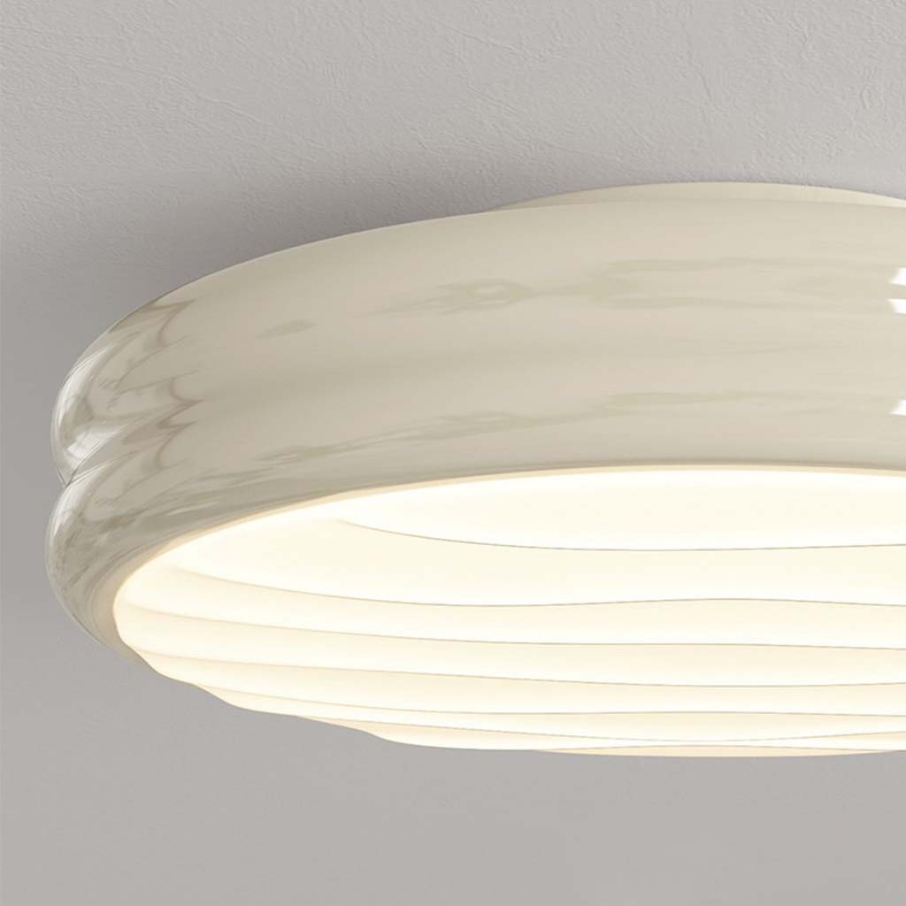Ceiling Light Flush Mount Round LED White Shade
